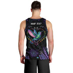 Australia Indigenous Aboriginal Arts Men Tank Top Hummingbird - Fight Cancer In All Colors