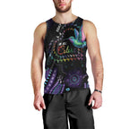 Australia Indigenous Aboriginal Arts Men Tank Top Hummingbird - Fight Cancer In All Colors