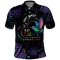 Australia Indigenous Aboriginal Arts Polo Shirt Hummingbird - Fight Cancer In All Colors