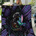 Australia Indigenous Aboriginal Arts Quilt Hummingbird - Fight Cancer In All Colors