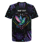 Australia Indigenous Aboriginal Arts Rugby Jersey Hummingbird - Fight Cancer In All Colors