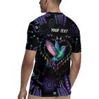 Australia Indigenous Aboriginal Arts Rugby Jersey Hummingbird - Fight Cancer In All Colors