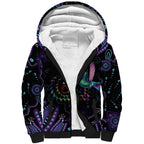 Australia Indigenous Aboriginal Arts Sherpa Hoodie Hummingbird - Fight Cancer In All Colors