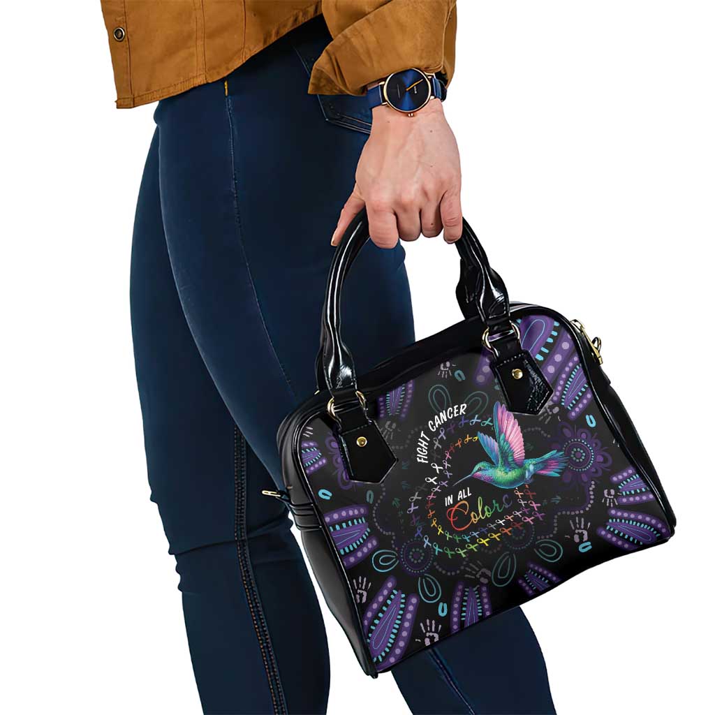 Australia Indigenous Aboriginal Arts Shoulder Handbag Hummingbird - Fight Cancer In All Colors