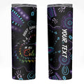 Australia Indigenous Aboriginal Arts Skinny Tumbler Hummingbird - Fight Cancer In All Colors