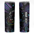Australia Indigenous Aboriginal Arts Skinny Tumbler Hummingbird - Fight Cancer In All Colors