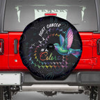 Australia Indigenous Aboriginal Arts Spare Tire Cover Hummingbird - Fight Cancer In All Colors