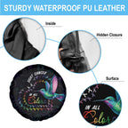 Australia Indigenous Aboriginal Arts Spare Tire Cover Hummingbird - Fight Cancer In All Colors