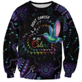Australia Indigenous Aboriginal Arts Sweatshirt Hummingbird - Fight Cancer In All Colors