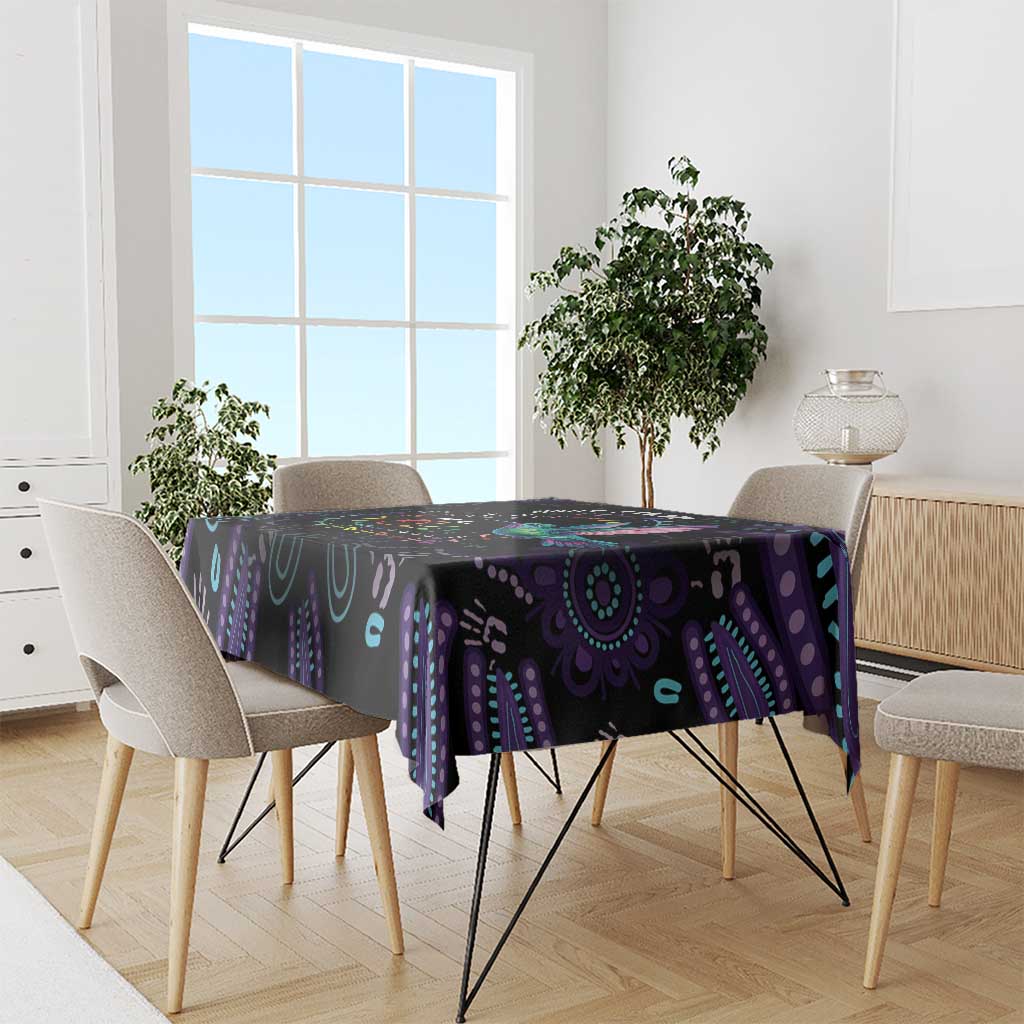Australia Indigenous Aboriginal Arts Tablecloth Hummingbird - Fight Cancer In All Colors