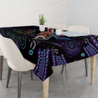 Australia Indigenous Aboriginal Arts Tablecloth Hummingbird - Fight Cancer In All Colors