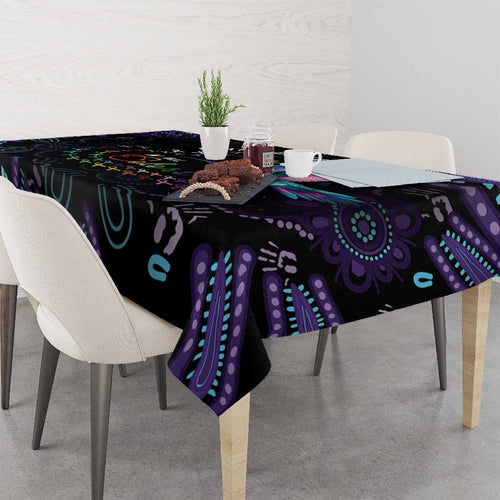 Australia Indigenous Aboriginal Arts Tablecloth Hummingbird - Fight Cancer In All Colors