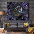 Australia Indigenous Aboriginal Arts Tapestry Hummingbird - Fight Cancer In All Colors