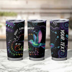 Australia Indigenous Aboriginal Arts Tumbler Cup Hummingbird - Fight Cancer In All Colors