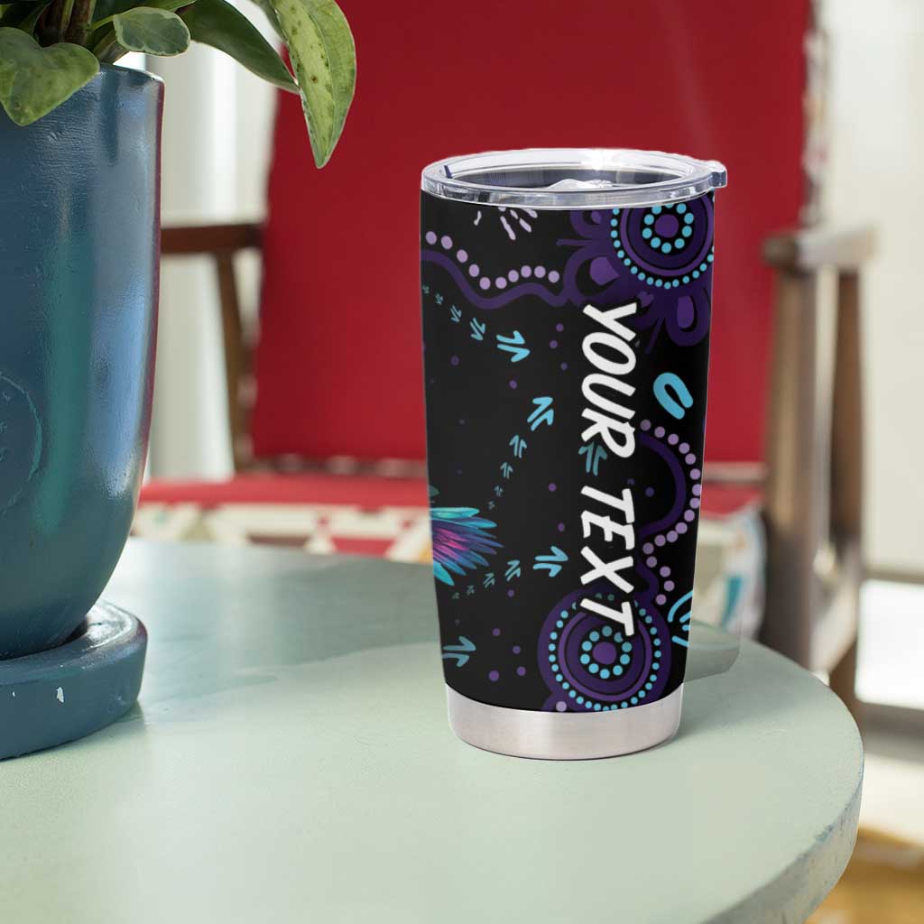 Australia Indigenous Aboriginal Arts Tumbler Cup Hummingbird - Fight Cancer In All Colors