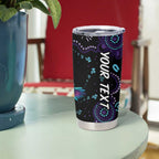 Australia Indigenous Aboriginal Arts Tumbler Cup Hummingbird - Fight Cancer In All Colors