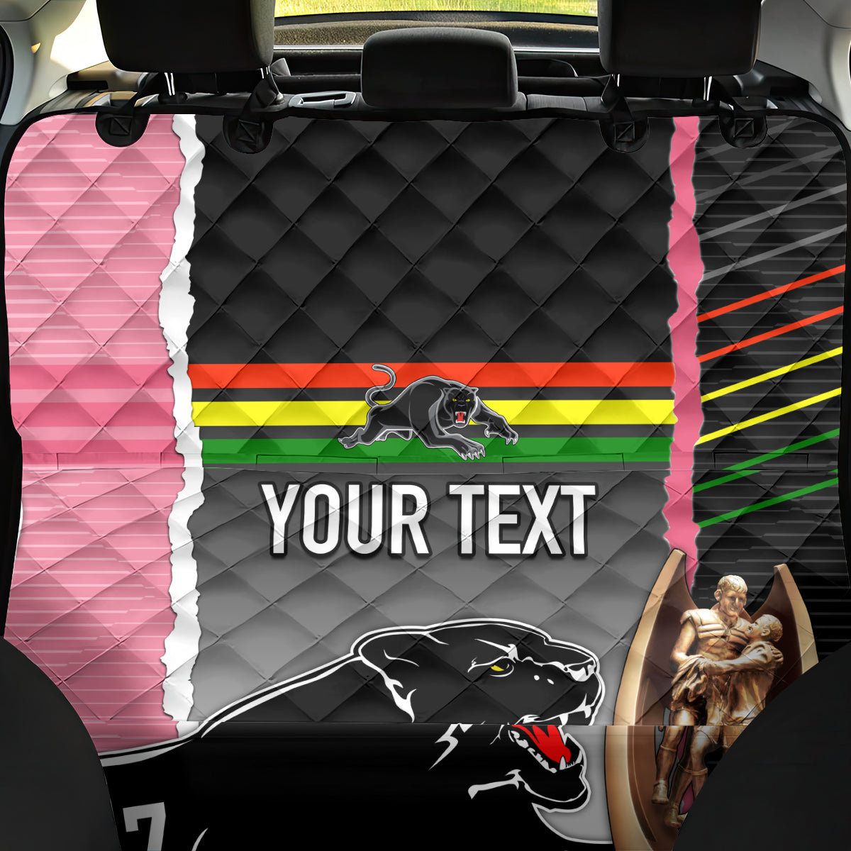 personalised-panther-rugby-nrl-premiers-back-car-seat-cover-panther-pride-black-pink-sporty-vibe