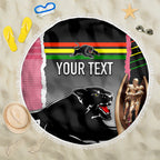 personalised-panther-rugby-nrl-premiers-beach-blanket-panther-pride-black-pink-sporty-vibe