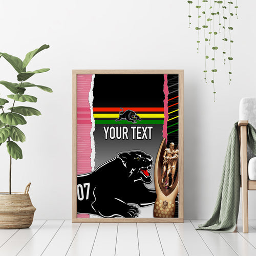 personalised-panther-rugby-nrl-premiers-canvas-wall-art-panther-pride-black-pink-sporty-vibe