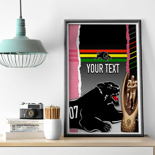 personalised-panther-rugby-nrl-premiers-canvas-wall-art-panther-pride-black-pink-sporty-vibe