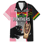 personalised-panther-rugby-nrl-premiers-family-matching-summer-maxi-dress-and-hawaiian-shirt-panther-pride-black-pink-sporty-vibe