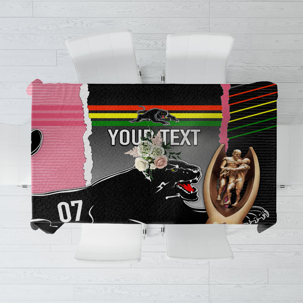 personalised-panther-rugby-nrl-premiers-tablecloth-panther-pride-black-pink-sporty-vibe