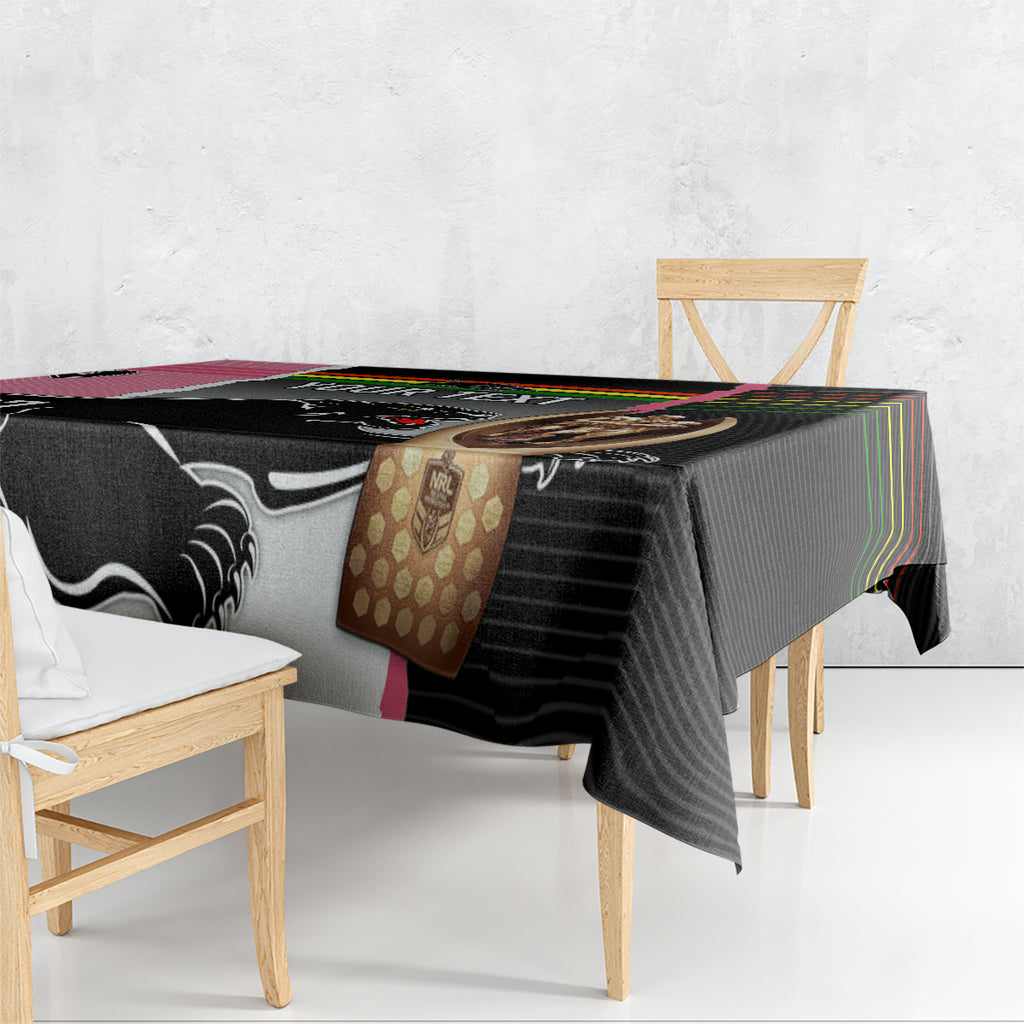 personalised-panther-rugby-nrl-premiers-tablecloth-panther-pride-black-pink-sporty-vibe