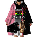 personalised-panther-rugby-nrl-premiers-wearable-blanket-hoodie-panther-pride-black-pink-sporty-vibe