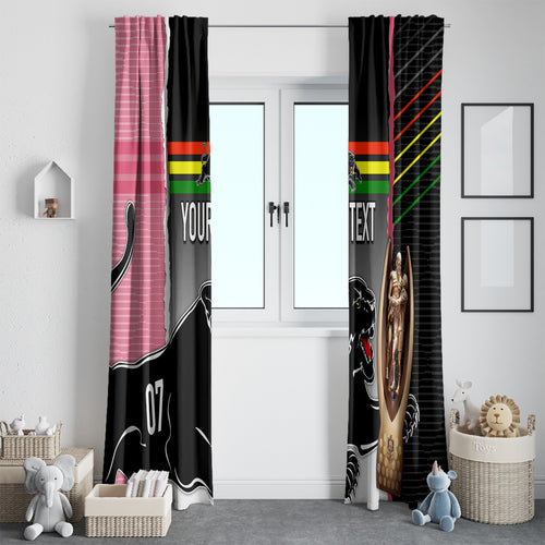 personalised-panther-rugby-nrl-premiers-window-curtain-panther-pride-black-pink-sporty-vibe
