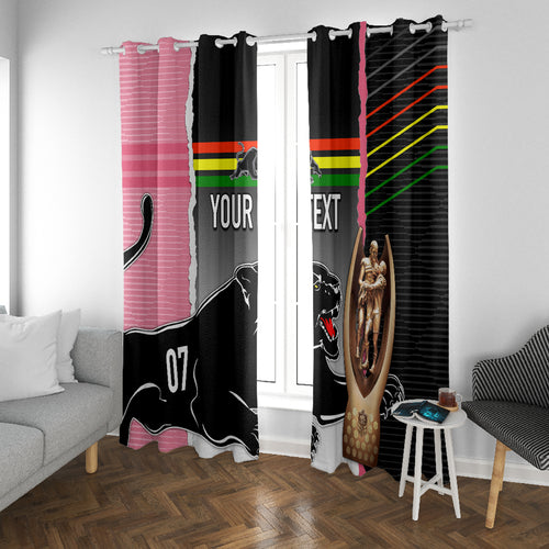 personalised-panther-rugby-nrl-premiers-window-curtain-panther-pride-black-pink-sporty-vibe