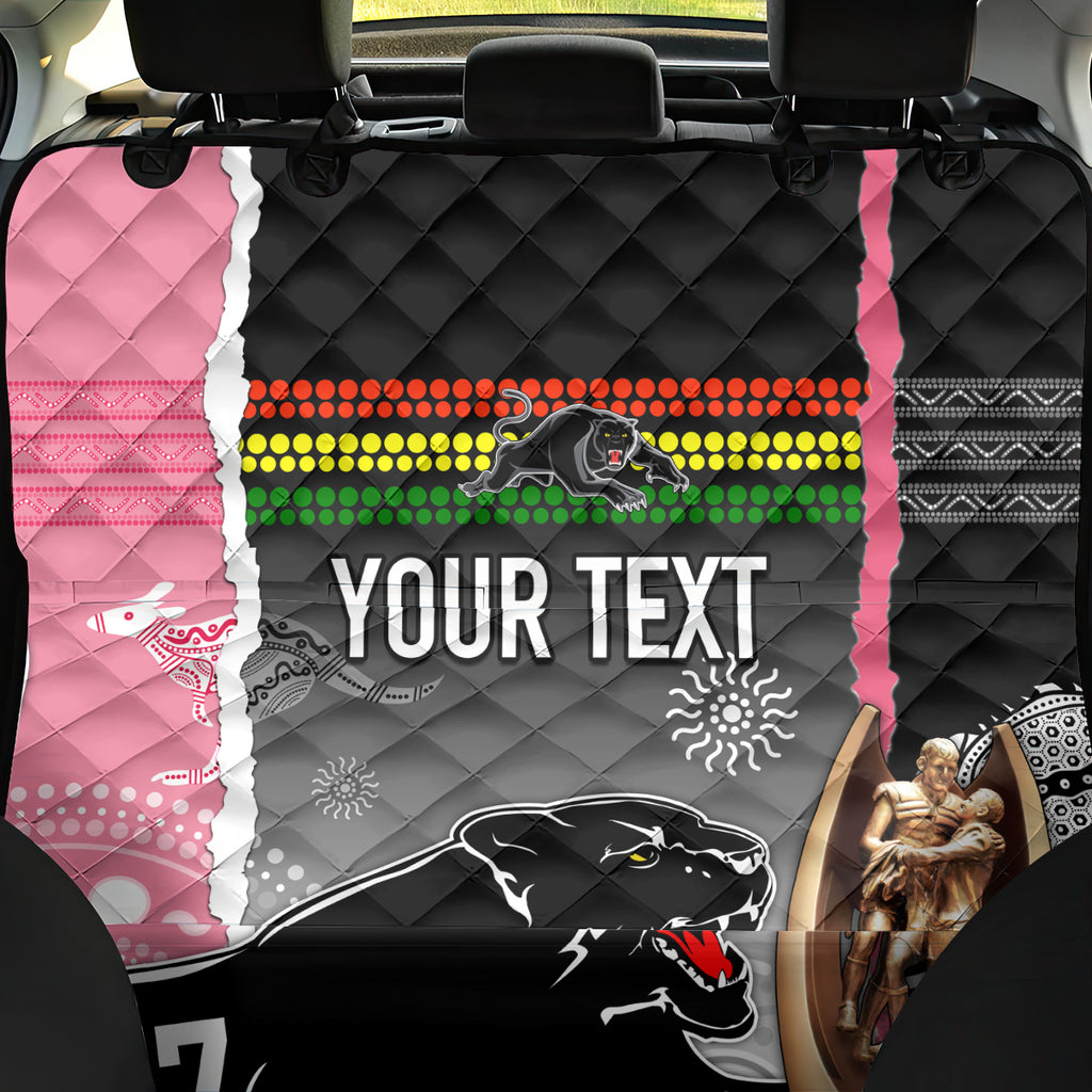 personalised-panther-rugby-nrl-premiers-back-car-seat-cover-panther-pride-black-pink-aboriginal-mix-art