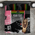 personalised-panther-rugby-nrl-premiers-bedding-set-panther-pride-black-pink-aboriginal-mix-art