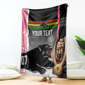personalised-panther-rugby-nrl-premiers-blanket-panther-pride-black-pink-aboriginal-mix-art