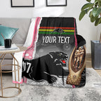 personalised-panther-rugby-nrl-premiers-blanket-panther-pride-black-pink-aboriginal-mix-art