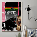 personalised-panther-rugby-nrl-premiers-canvas-wall-art-panther-pride-black-pink-aboriginal-mix-art