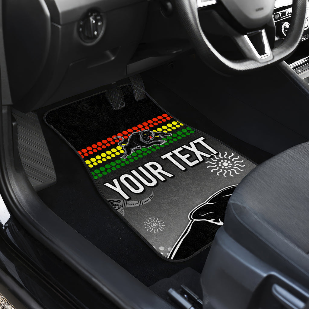 personalised-panther-rugby-nrl-premiers-car-mats-panther-pride-black-pink-aboriginal-mix-art