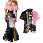 personalised-panther-rugby-nrl-premiers-couples-matching-mermaid-dress-and-hawaiian-shirt-panther-pride-black-pink-aboriginal-mix-art