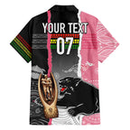 personalised-panther-rugby-nrl-premiers-family-matching-off-shoulder-maxi-dress-and-hawaiian-shirt-panther-pride-black-pink-aboriginal-mix-art