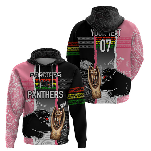 personalised-panther-rugby-nrl-premiers-hoodie-panther-pride-black-pink-aboriginal-mix-art
