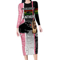 personalised-panther-rugby-nrl-premiers-long-sleeve-bodycon-dress-panther-pride-black-pink-aboriginal-mix-art