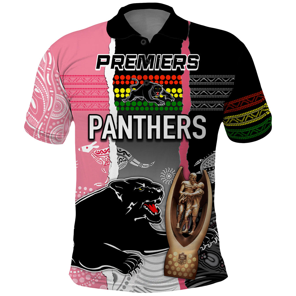 personalised-panther-rugby-nrl-premiers-polo-shirt-panther-pride-black-pink-aboriginal-mix-art