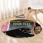 personalised-panther-rugby-nrl-premiers-round-carpet-panther-pride-black-pink-aboriginal-mix-art