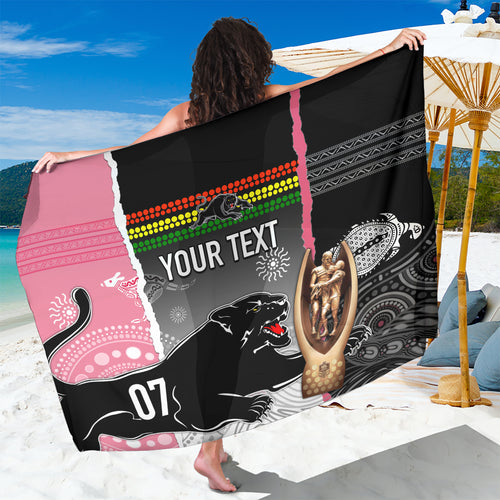 personalised-panther-rugby-nrl-premiers-sarong-panther-pride-black-pink-aboriginal-mix-art