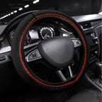 Panther Rugby NRL Premiers Steering Wheel Cover Panther Pride Black & Pink Aboriginal Mix Art
