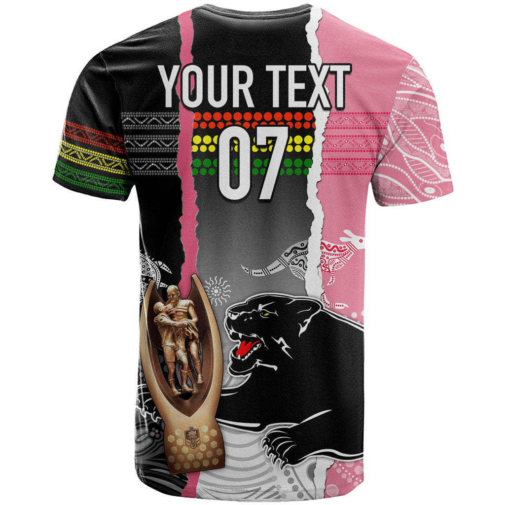 personalised-panther-rugby-nrl-premiers-t-shirt-panther-pride-black-pink-aboriginal-mix-art