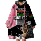 personalised-panther-rugby-nrl-premiers-wearable-blanket-hoodie-panther-pride-black-pink-aboriginal-mix-art