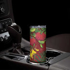 Kakapo Bird New Zealand Skinny Tumbler Floral Christmas