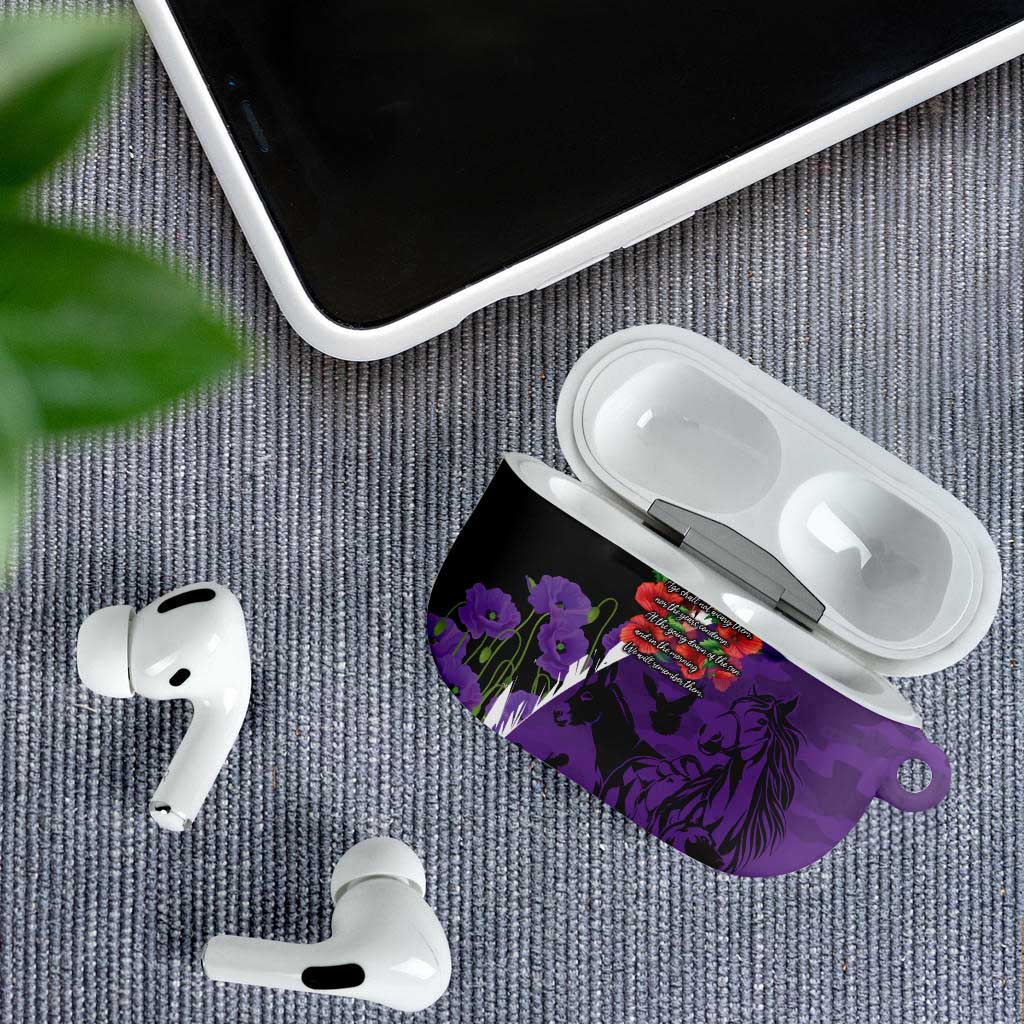 Australia ANZAC Day AirPods Case Animals of War - Lest We Forget