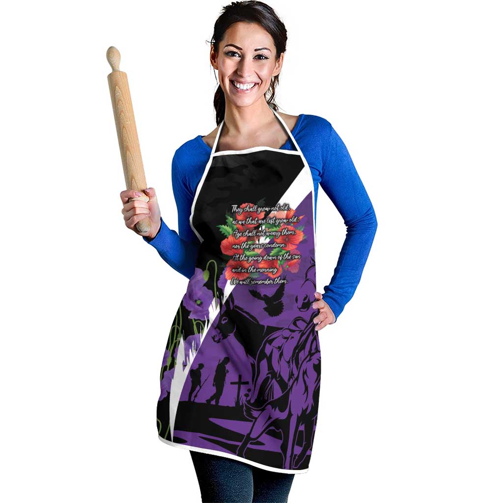 Australia ANZAC Day Apron Animals of War - Lest We Forget