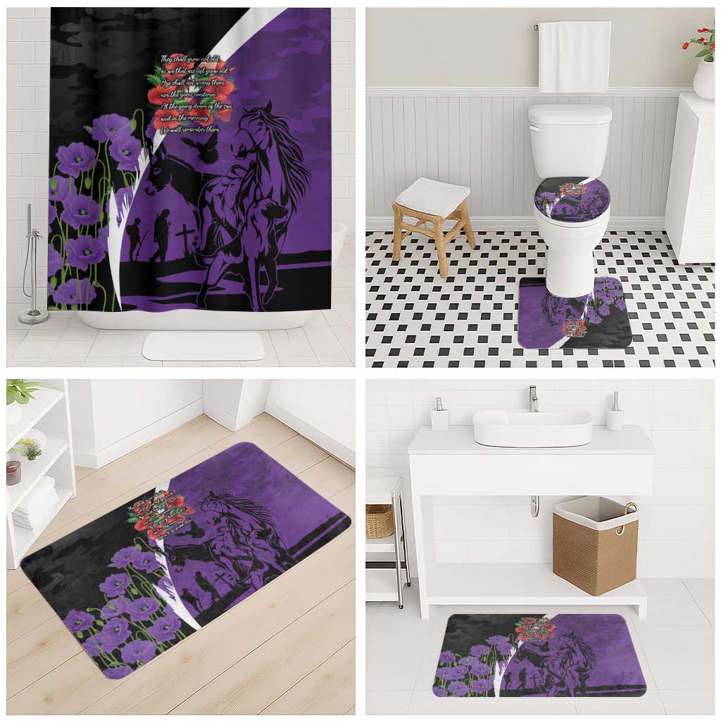 Australia ANZAC Day Bathroom Set Animals of War - Lest We Forget